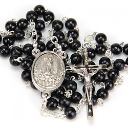 Rosario Madera negra VIRGEN...